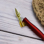 Набір для каліграфії, леттерингу, малюнка Перова ручка зі змінним пір'ям (5шт) Червоний матовий